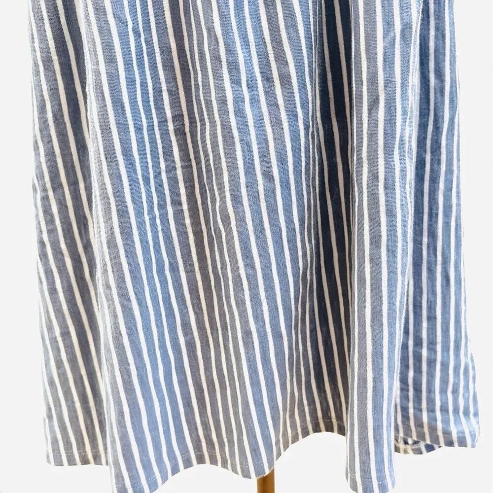 NWT LAUREN CONRAD Women Sleeveless Pullover Square Neck Striped Blue Shirt Sz 2X - Picture 10 of 15